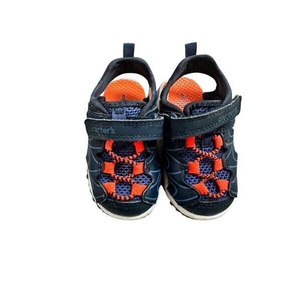 Carter’s fisherman boys sandals size 5 blue/orange first walker - Picture 1 of 7
